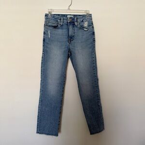 Good American light wash jeans